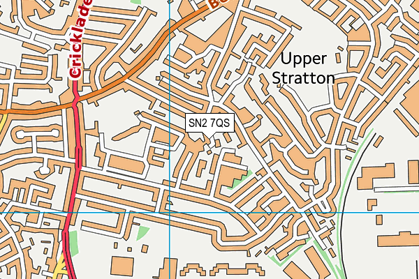 SN2 7QS map - OS VectorMap District (Ordnance Survey)