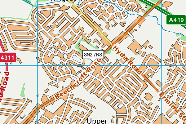 SN2 7RS map - OS VectorMap District (Ordnance Survey)