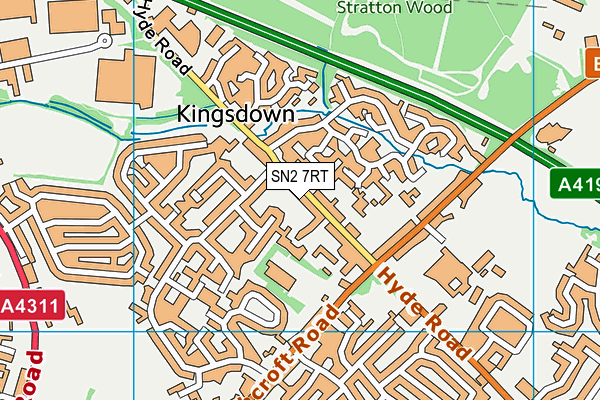 SN2 7RT map - OS VectorMap District (Ordnance Survey)