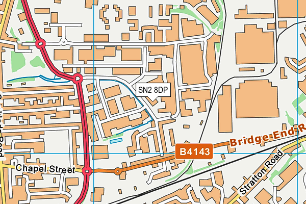 SN2 8DP map - OS VectorMap District (Ordnance Survey)