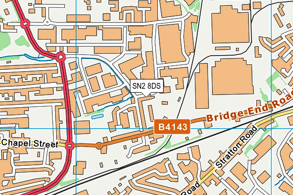 SN2 8DS map - OS VectorMap District (Ordnance Survey)