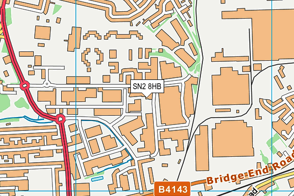 Playfootball (Swindon) (Closed) map (SN2 8HB) - OS VectorMap District (Ordnance Survey)