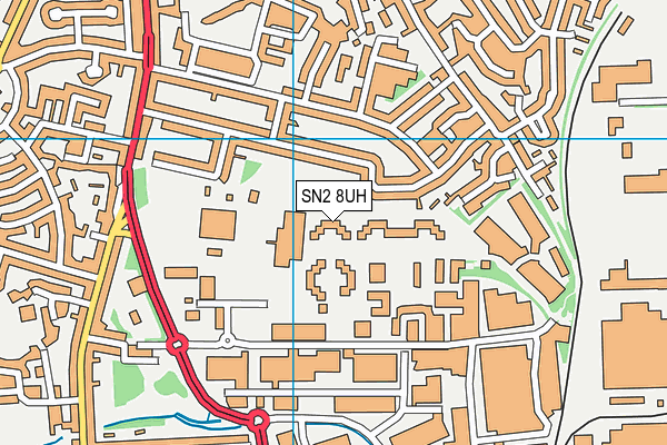 SN2 8UH map - OS VectorMap District (Ordnance Survey)