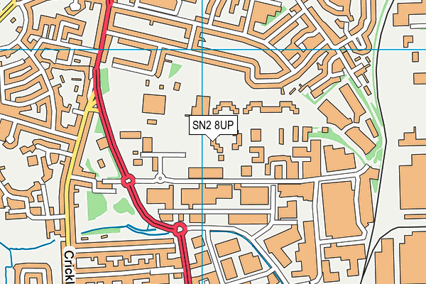 SN2 8UP map - OS VectorMap District (Ordnance Survey)