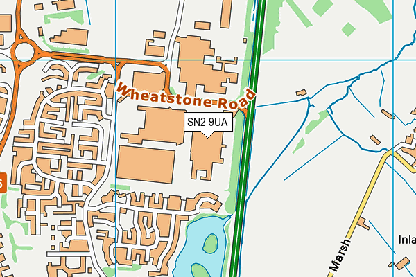 SN2 9UA map - OS VectorMap District (Ordnance Survey)