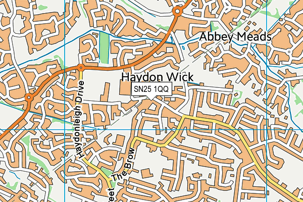 SN25 1QQ map - OS VectorMap District (Ordnance Survey)