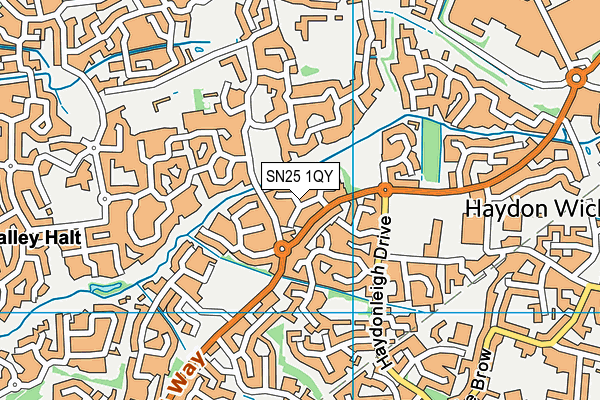 SN25 1QY map - OS VectorMap District (Ordnance Survey)