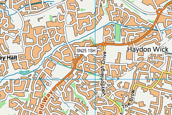 SN25 1SH map - OS VectorMap District (Ordnance Survey)