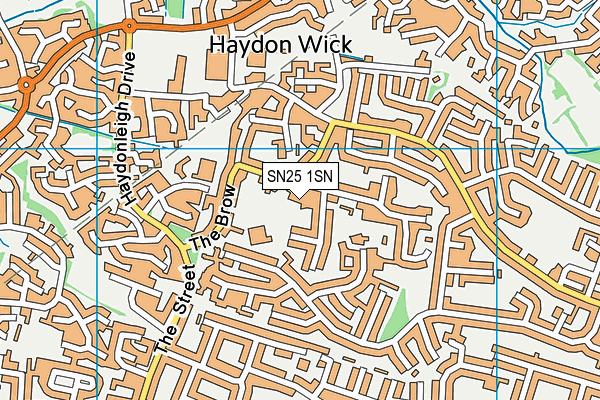 SN25 1SN map - OS VectorMap District (Ordnance Survey)