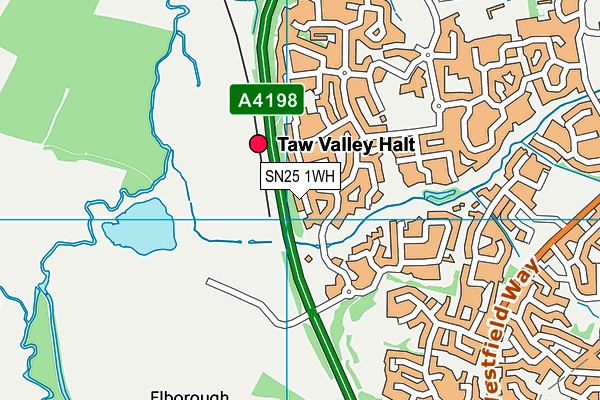 SN25 1WH map - OS VectorMap District (Ordnance Survey)