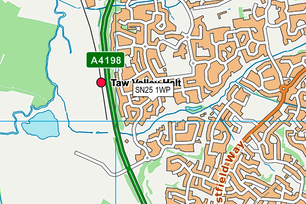 SN25 1WP map - OS VectorMap District (Ordnance Survey)