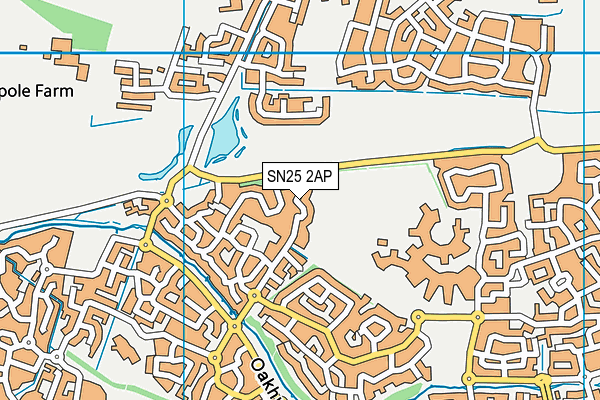 SN25 2AP map - OS VectorMap District (Ordnance Survey)