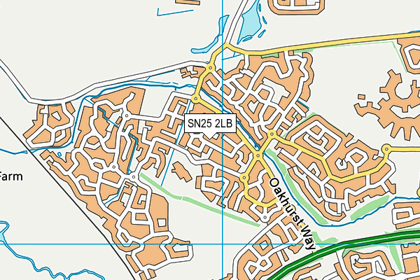SN25 2LB map - OS VectorMap District (Ordnance Survey)