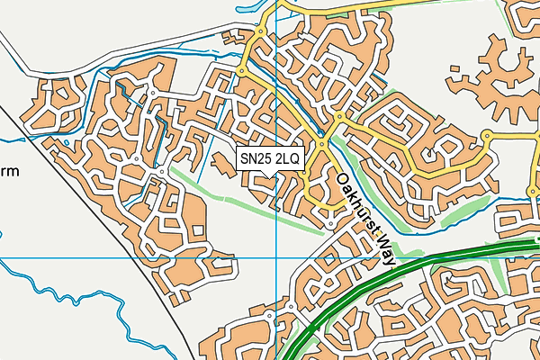 SN25 2LQ map - OS VectorMap District (Ordnance Survey)