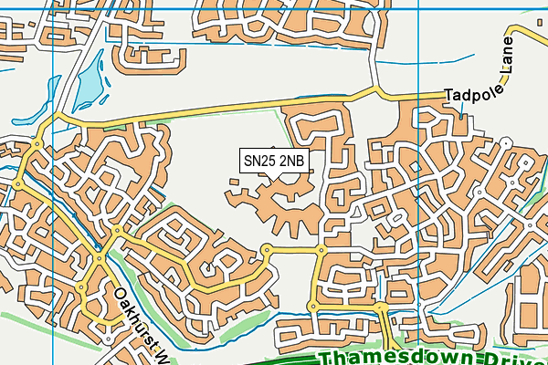 Brimble Hill Special School map (SN25 2NB) - OS VectorMap District (Ordnance Survey)