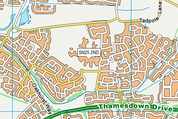 Abbey Park School map (SN25 2ND) - OS VectorMap District (Ordnance Survey)