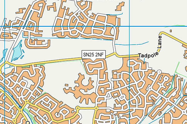 SN25 2NF map - OS VectorMap District (Ordnance Survey)