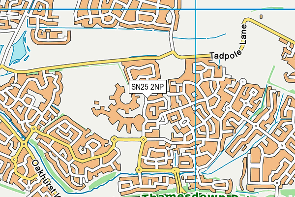 SN25 2NP map - OS VectorMap District (Ordnance Survey)