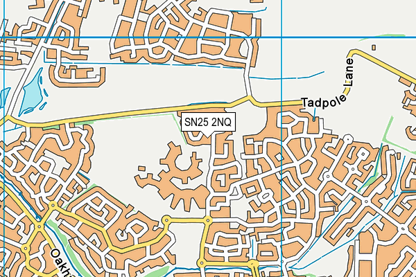 SN25 2NQ map - OS VectorMap District (Ordnance Survey)