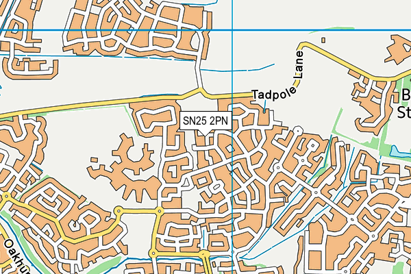 SN25 2PN map - OS VectorMap District (Ordnance Survey)