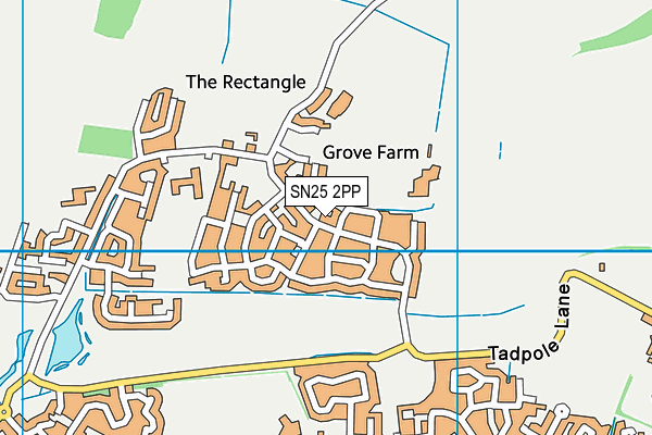 William Morris Primary School map (SN25 2PP) - OS VectorMap District (Ordnance Survey)