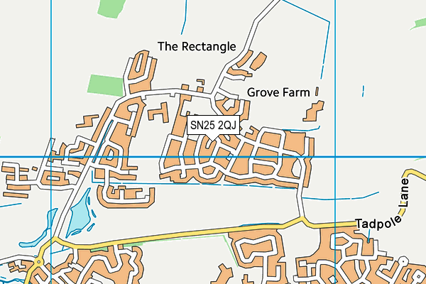 SN25 2QJ map - OS VectorMap District (Ordnance Survey)