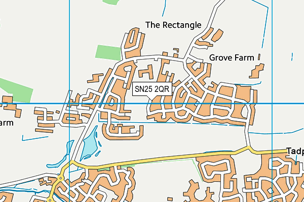 SN25 2QR map - OS VectorMap District (Ordnance Survey)