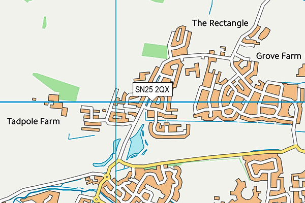 SN25 2QX map - OS VectorMap District (Ordnance Survey)