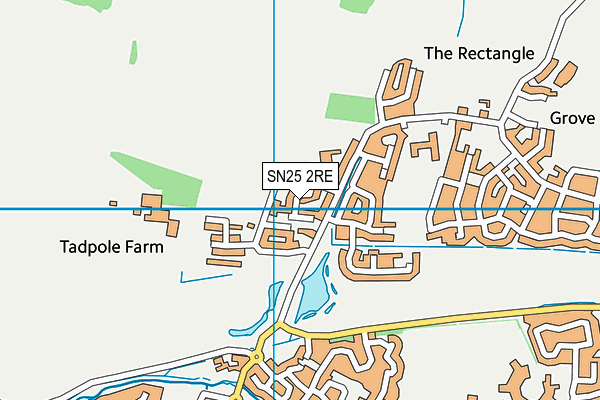 SN25 2RE map - OS VectorMap District (Ordnance Survey)