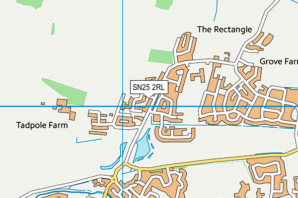 SN25 2RL map - OS VectorMap District (Ordnance Survey)