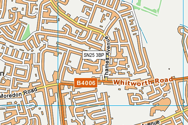 SN25 3BP map - OS VectorMap District (Ordnance Survey)