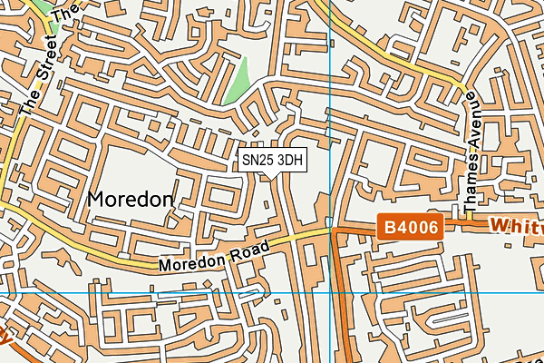 SN25 3DH map - OS VectorMap District (Ordnance Survey)