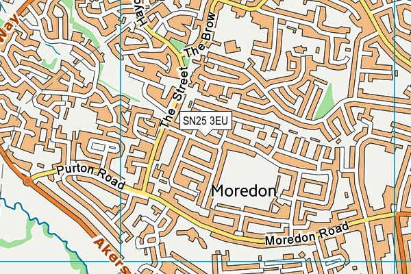 Pembroke Gardens map (SN25 3EU) - OS VectorMap District (Ordnance Survey)