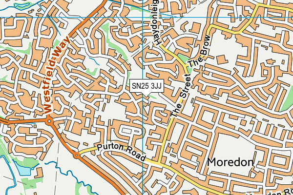 SN25 3JJ map - OS VectorMap District (Ordnance Survey)