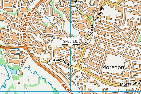 SN25 3JL map - OS VectorMap District (Ordnance Survey)