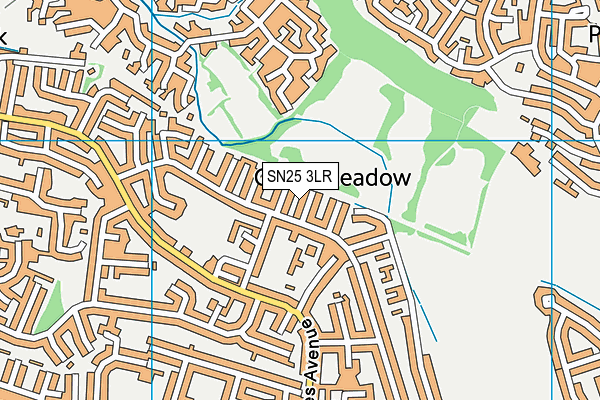 SN25 3LR map - OS VectorMap District (Ordnance Survey)