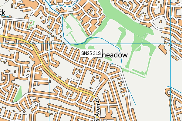 SN25 3LS map - OS VectorMap District (Ordnance Survey)