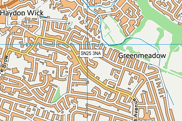 SN25 3NA map - OS VectorMap District (Ordnance Survey)