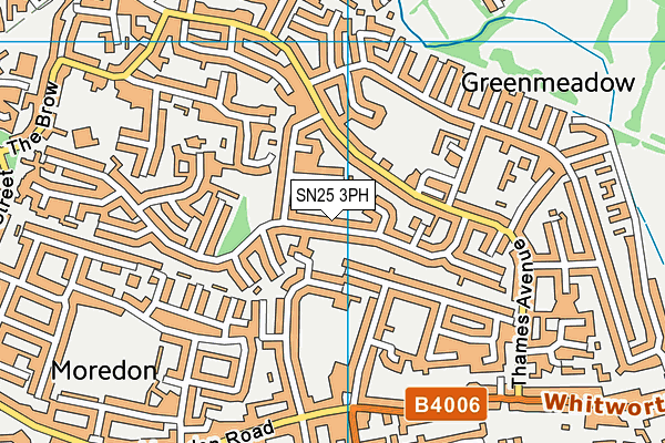 SN25 3PH map - OS VectorMap District (Ordnance Survey)