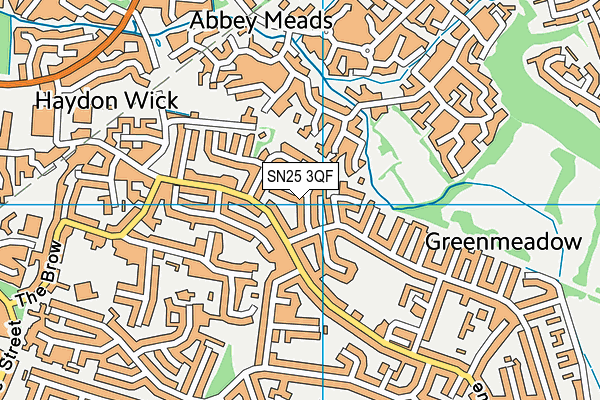 SN25 3QF map - OS VectorMap District (Ordnance Survey)