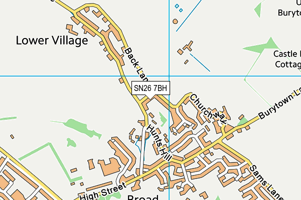 SN26 7BH map - OS VectorMap District (Ordnance Survey)