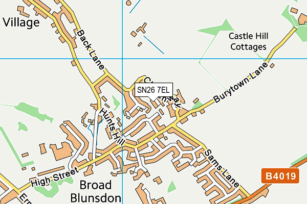 SN26 7EL map - OS VectorMap District (Ordnance Survey)