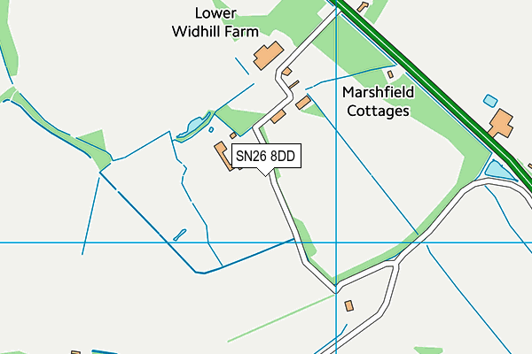 SN26 8DD map - OS VectorMap District (Ordnance Survey)