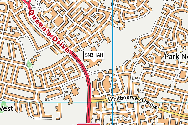 New College Swindon map (SN3 1AH) - OS VectorMap District (Ordnance Survey)