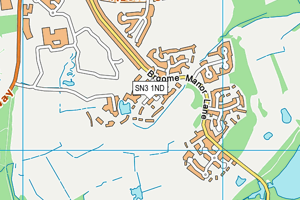 SN3 1ND map - OS VectorMap District (Ordnance Survey)