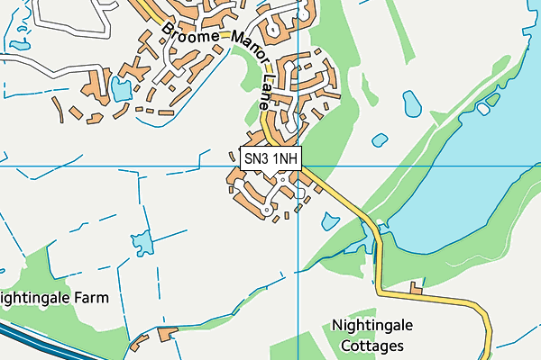 SN3 1NH map - OS VectorMap District (Ordnance Survey)