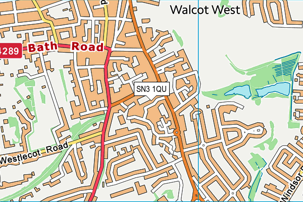 SN3 1QU map - OS VectorMap District (Ordnance Survey)