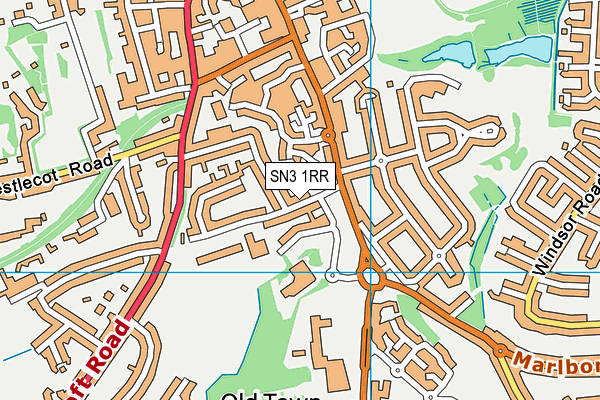 SN3 1RR map - OS VectorMap District (Ordnance Survey)