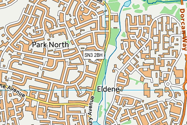 SN3 2BH map - OS VectorMap District (Ordnance Survey)