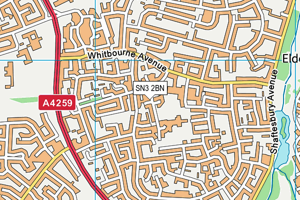 SN3 2BN map - OS VectorMap District (Ordnance Survey)